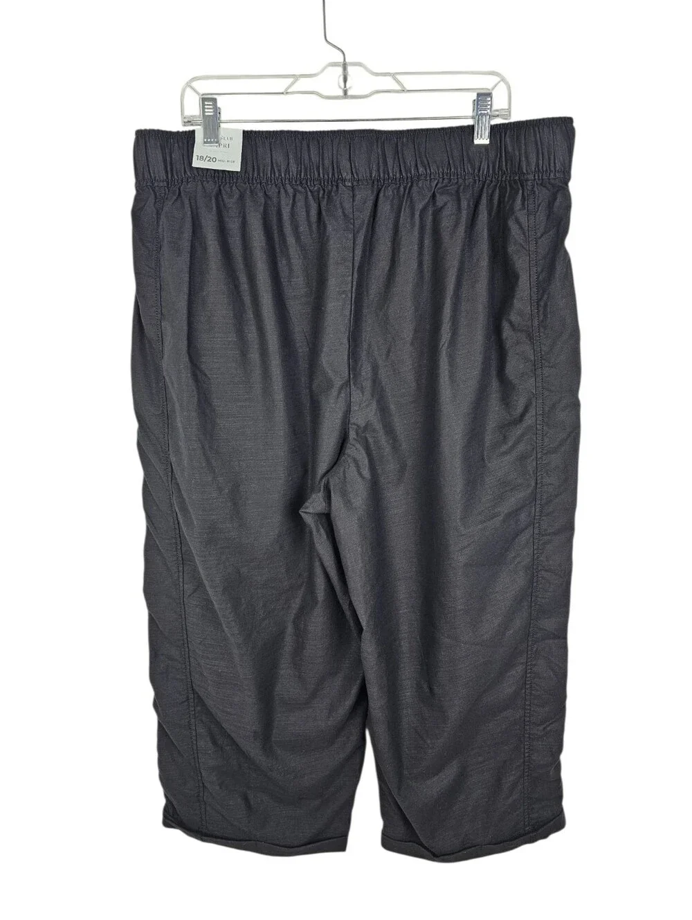 Lane Bryant Black Soft Slub Capri Pants NWT Plus Size 18/20